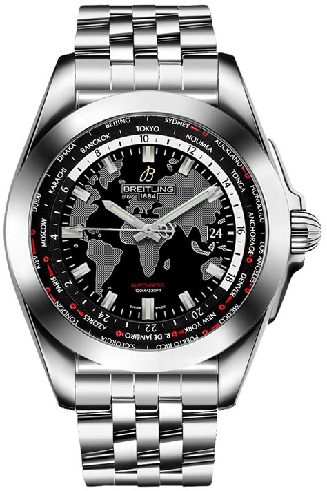 breitling galactic unitime wb3510u4 bd94-375a|Breitling WB3510U4.BD94.375A : Galactic Unitime Stainless .